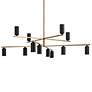 2_Kichler Gala 55 3/4" Champagne Bronze and Black 12-Light Chandelier more views