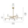 Thumbnail4 of Kichler Gala 55 3/4" Wide Black 12-Light Chandelier more views