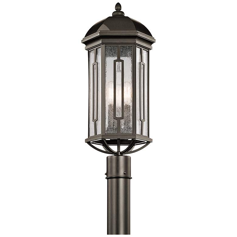 Image 1 Kichler Galemore 23 inch High Olde Bronze Outdoor Post Light