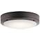 Kichler Galveston 11" Wide Bronze LED Outdoor Ceiling Light