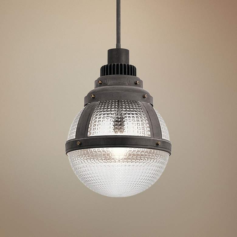 Image 1 Kichler Gavin 15 3/4" Wide Weathered Zinc Pendant Light