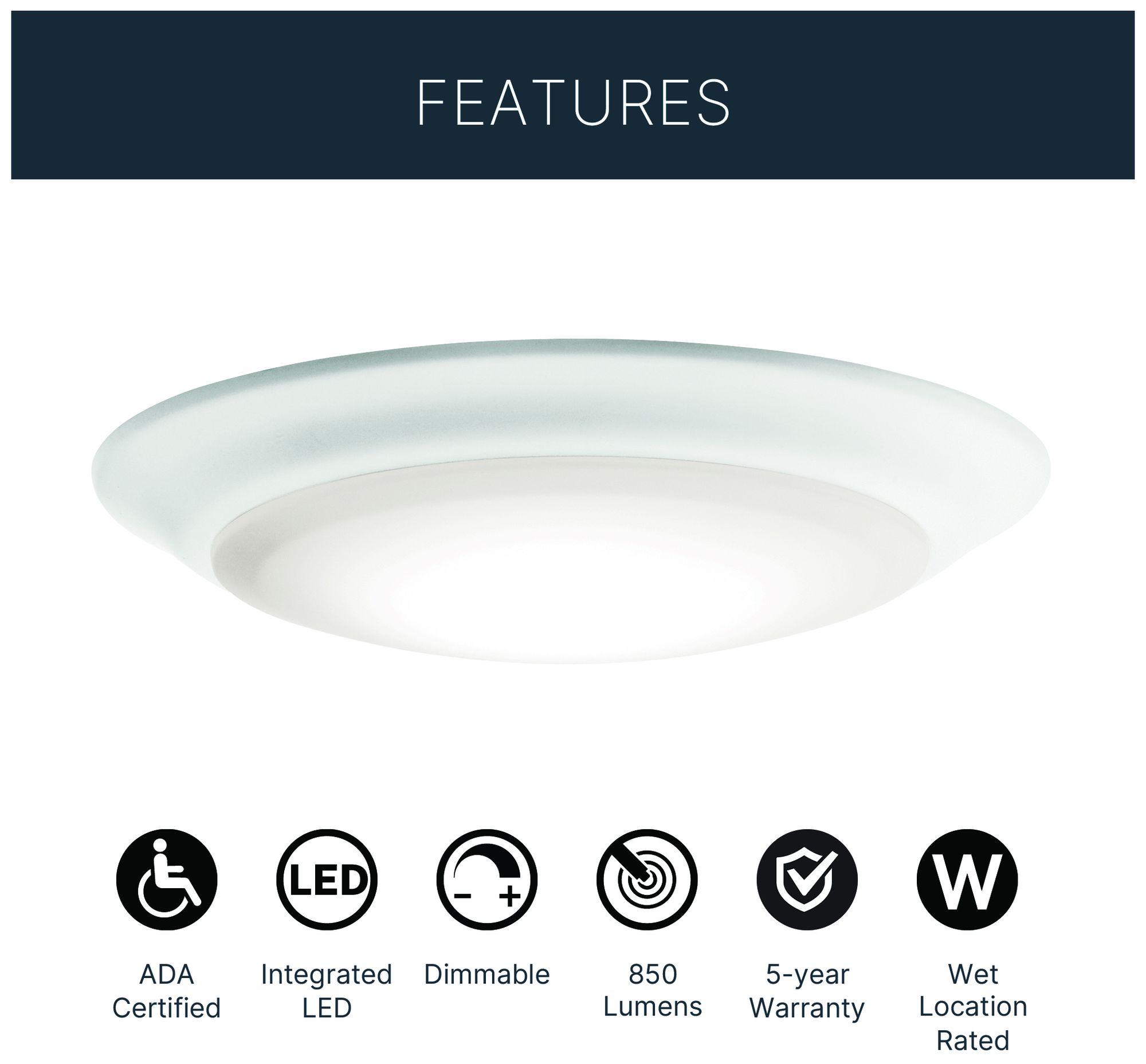 Kichler Gen I 7 1/2" White 3000K LED Retrofit Downlight