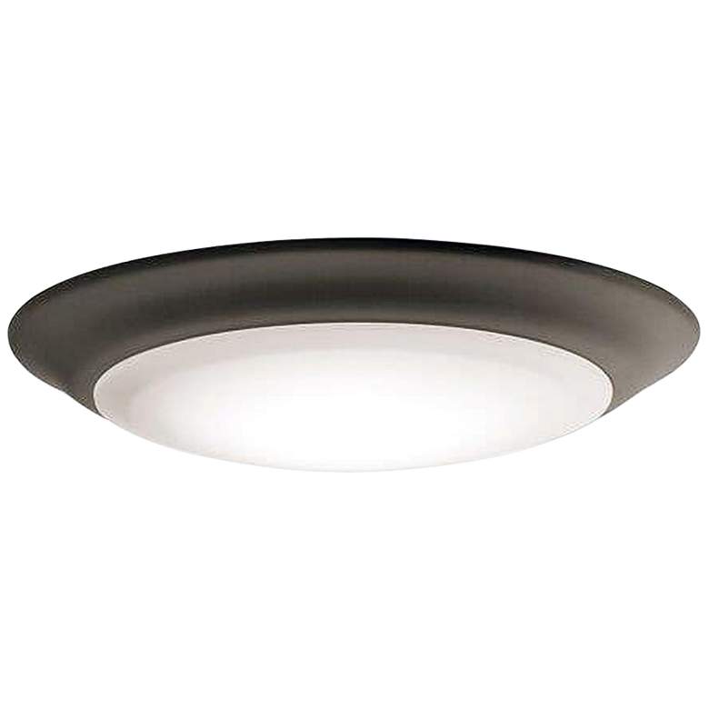 Image 1 Kichler Gen II 7 1/2 inch Wide Bronze Flush Mount LED Ceiling Light 2700K