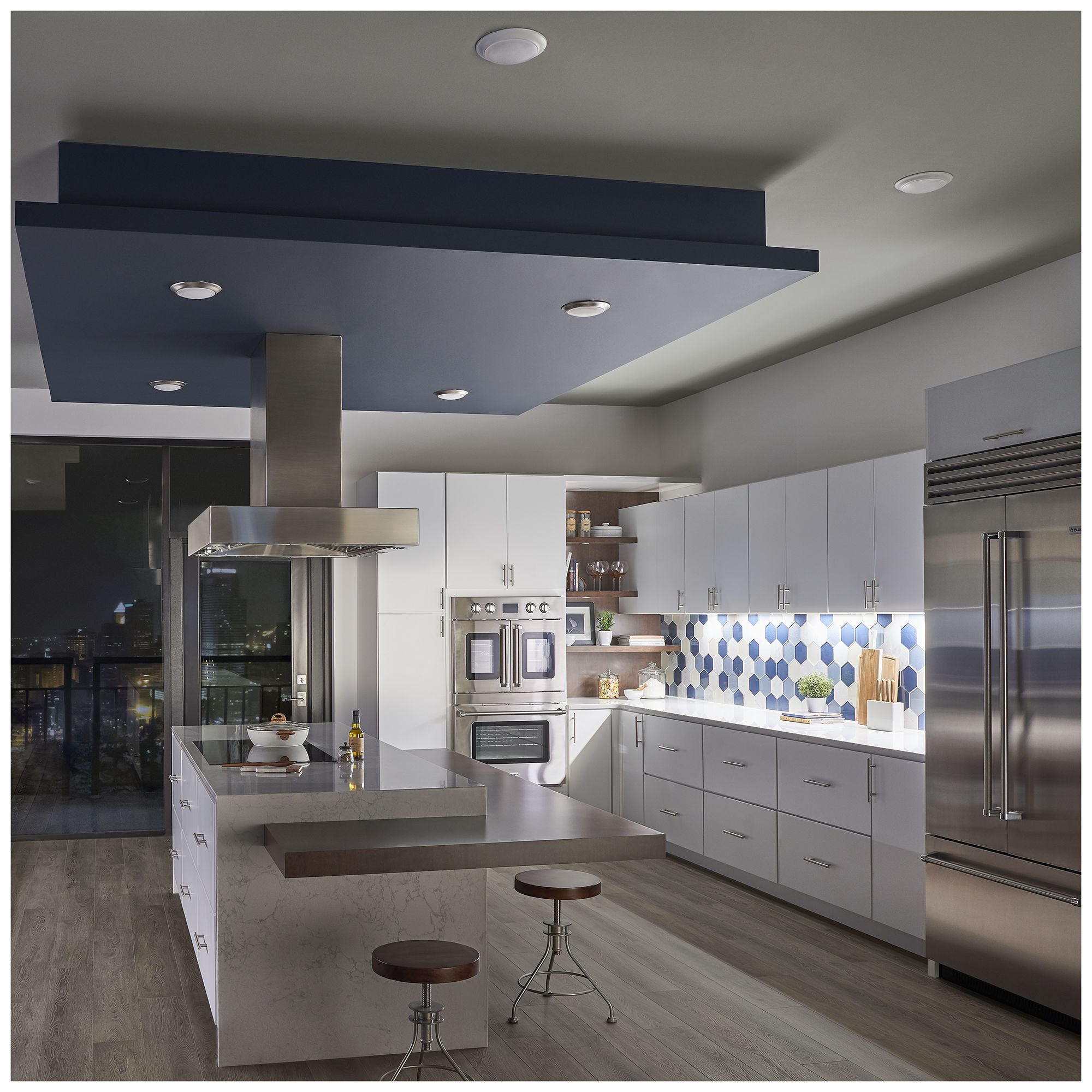 Kichler Gen II 7 1/2" Wide White Flush Mount LED Ceiling Light 3000K