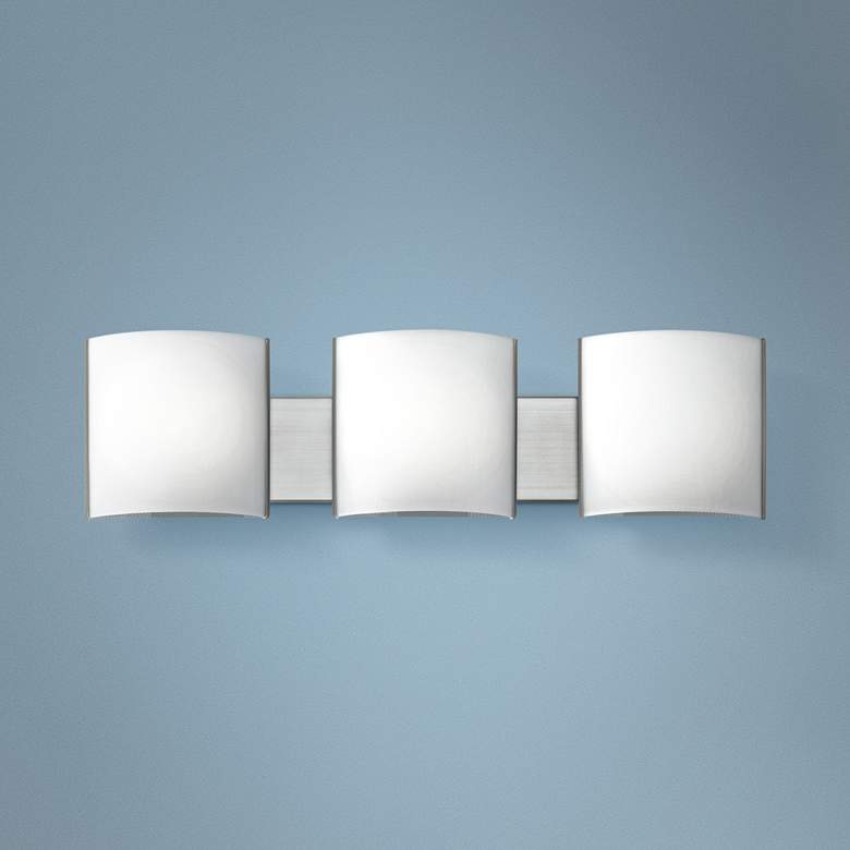 Image 1 Kichler Georgian 30" Wide Brushed Nickel 3-LED Bath Light