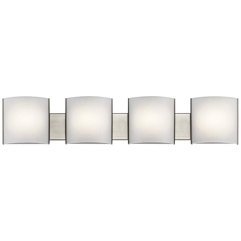 Image 1 Kichler Georgian 40 3/4" Modern Brushed Nickel 4-LED Bath Light