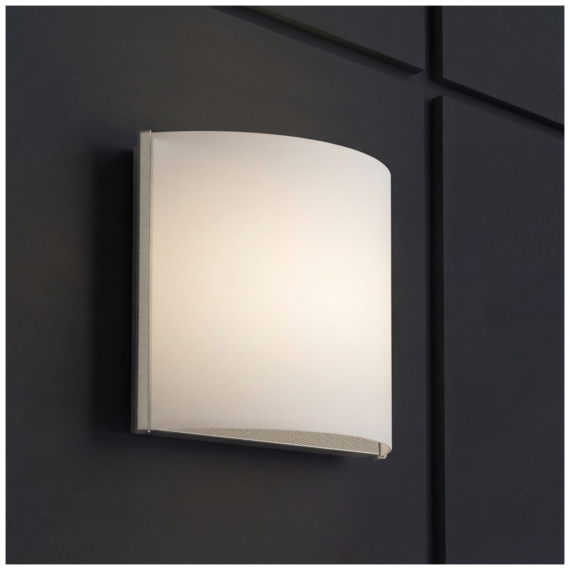 Image 3 Kichler Georgian 8" High Brushed Nickel LED Wall Sconce more views