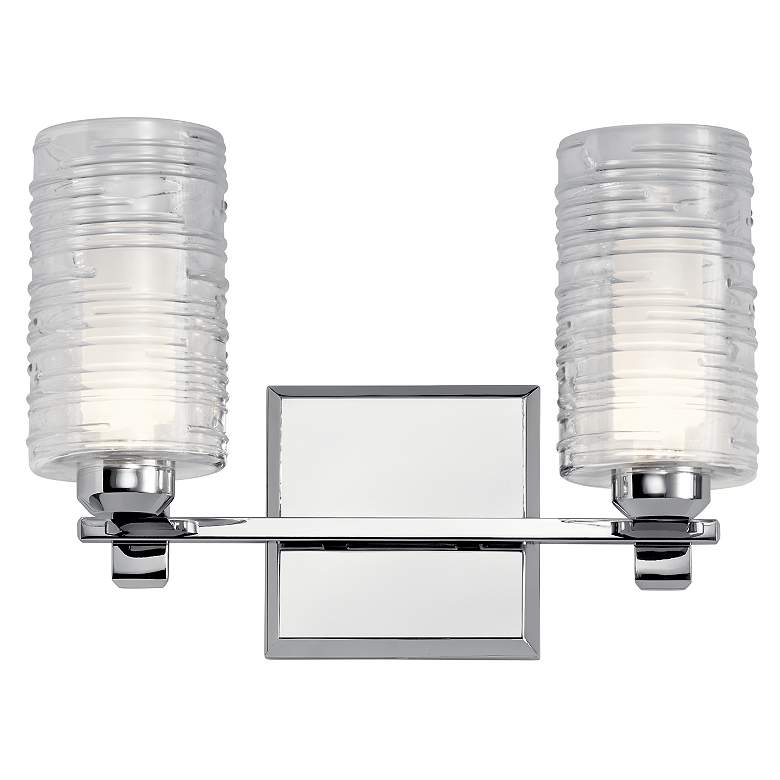 Image 4 Kichler Giarosa 10" High 2-Light Chrome Metal Wall Sconce more views