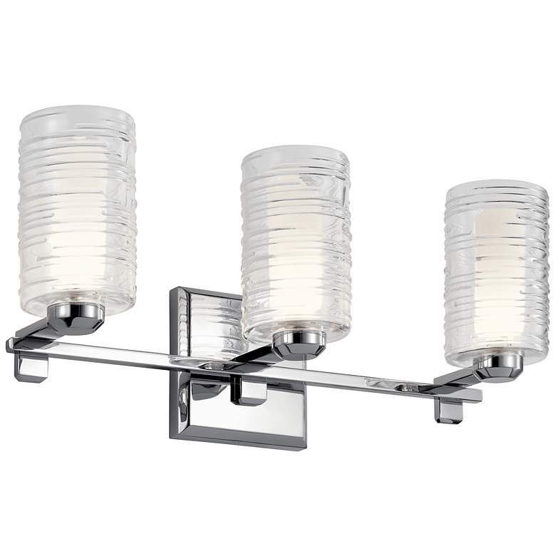 Image 1 Kichler Giarosa 22 1/4" Wide 3-Light Chrome Metal Bath Light