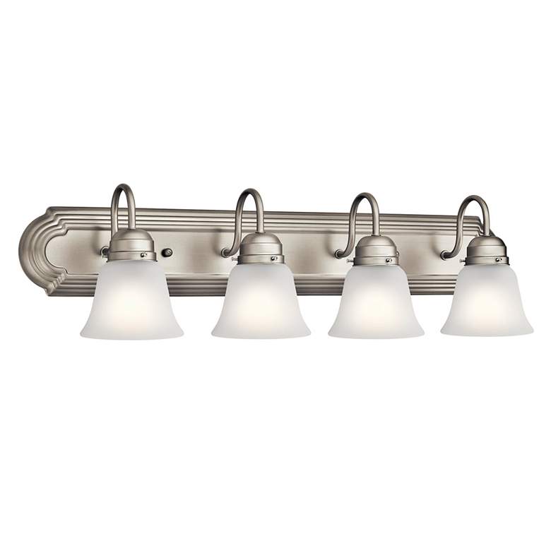 Image 2 Kichler Gibbons 30" Wide Brushed Nickel 4-Light Bath Light