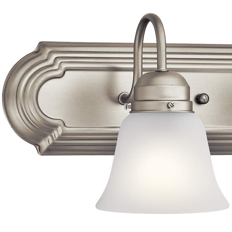 Image 4 Kichler Gibbons 30" Wide Brushed Nickel 4-Light Bath Light more views
