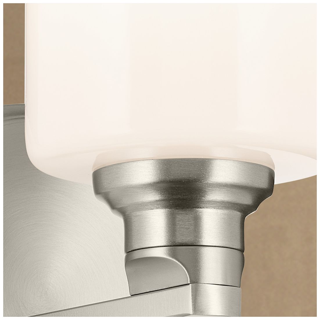 Image 4 Kichler Gioe 24 1/4" Wide Brushed Nickel Opal Glass Bath Fixture more views