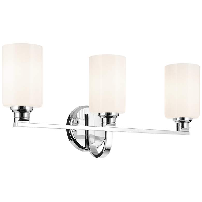 Image 1 Kichler Gioe Chrome Bath 3Lt with Opal Glass