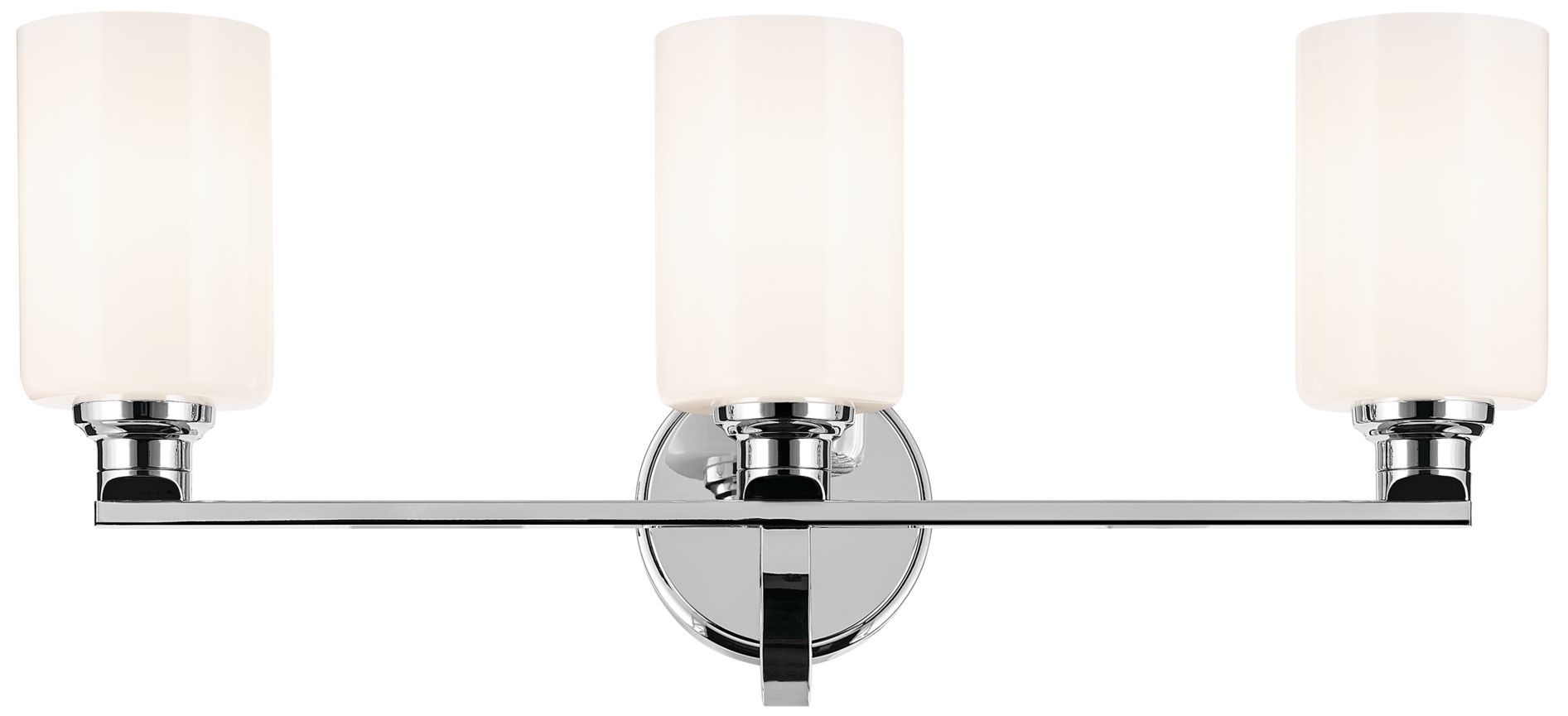 Image 5 Kichler Gioe Chrome Bath 3Lt with Opal Glass more views