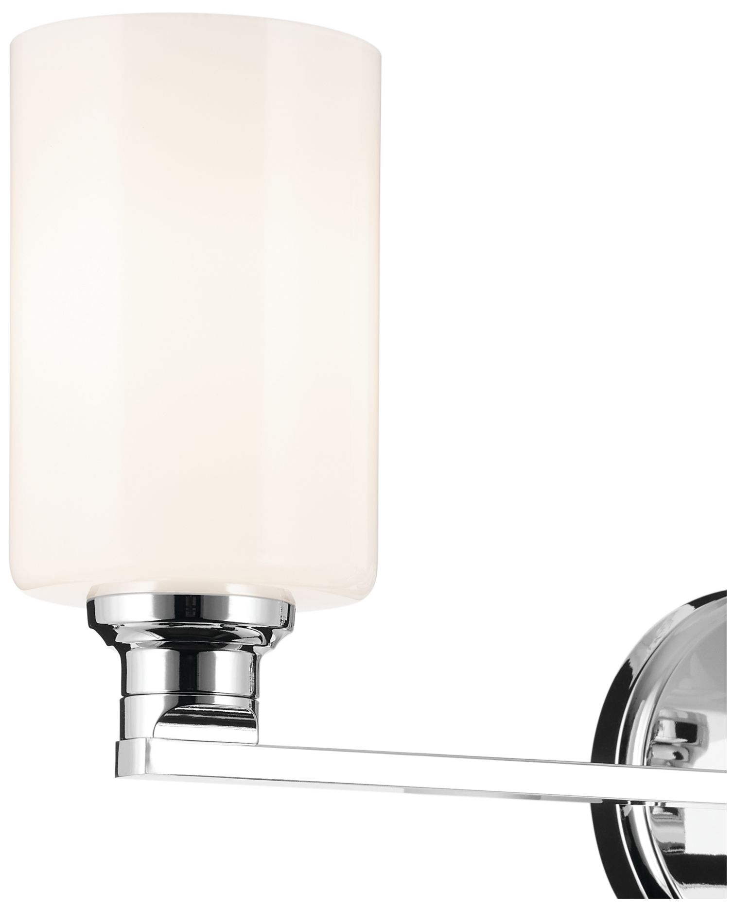 Image 6 Kichler Gioe Chrome Bath 3Lt with Opal Glass more views