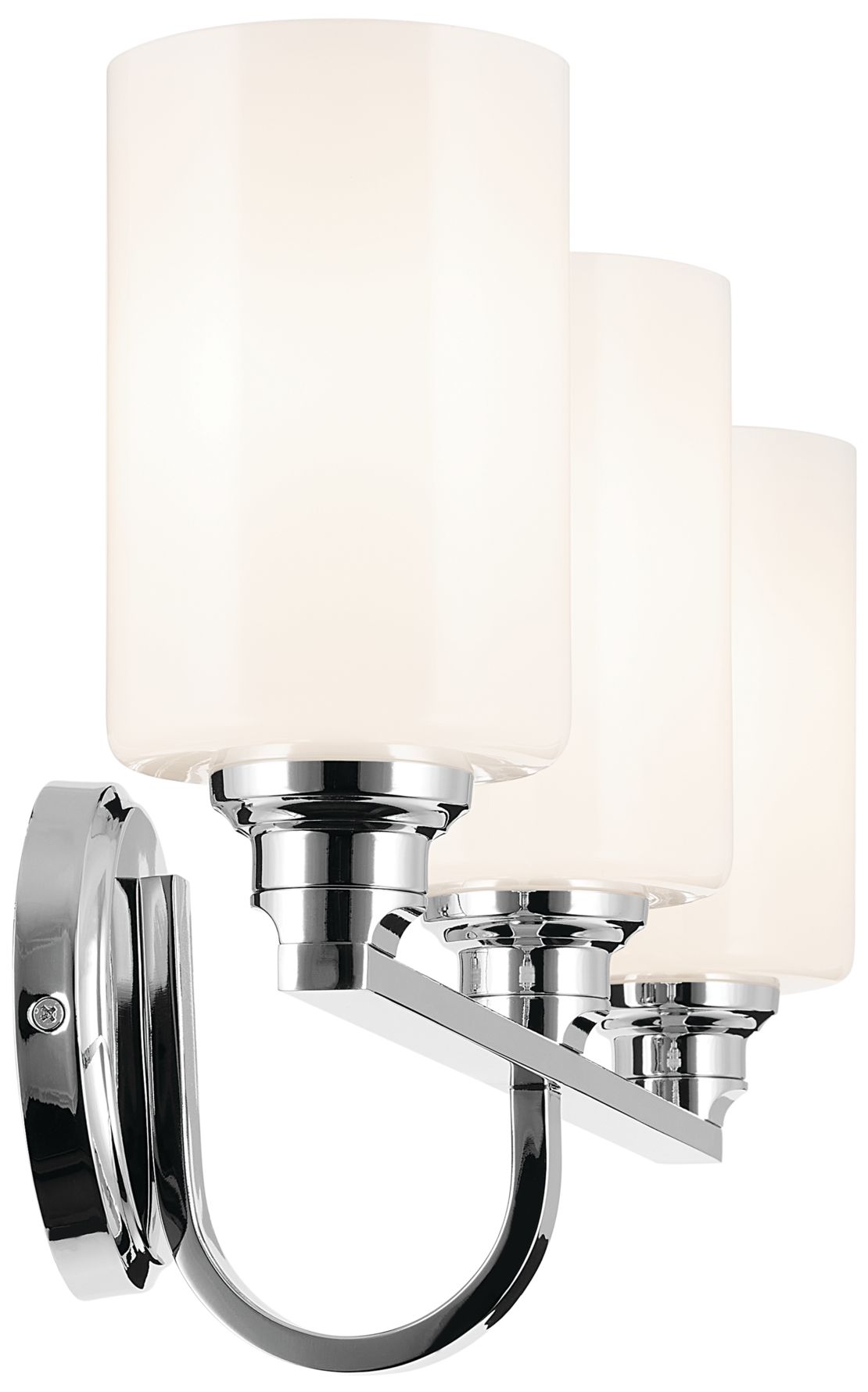Image 7 Kichler Gioe Chrome Bath 3Lt with Opal Glass more views
