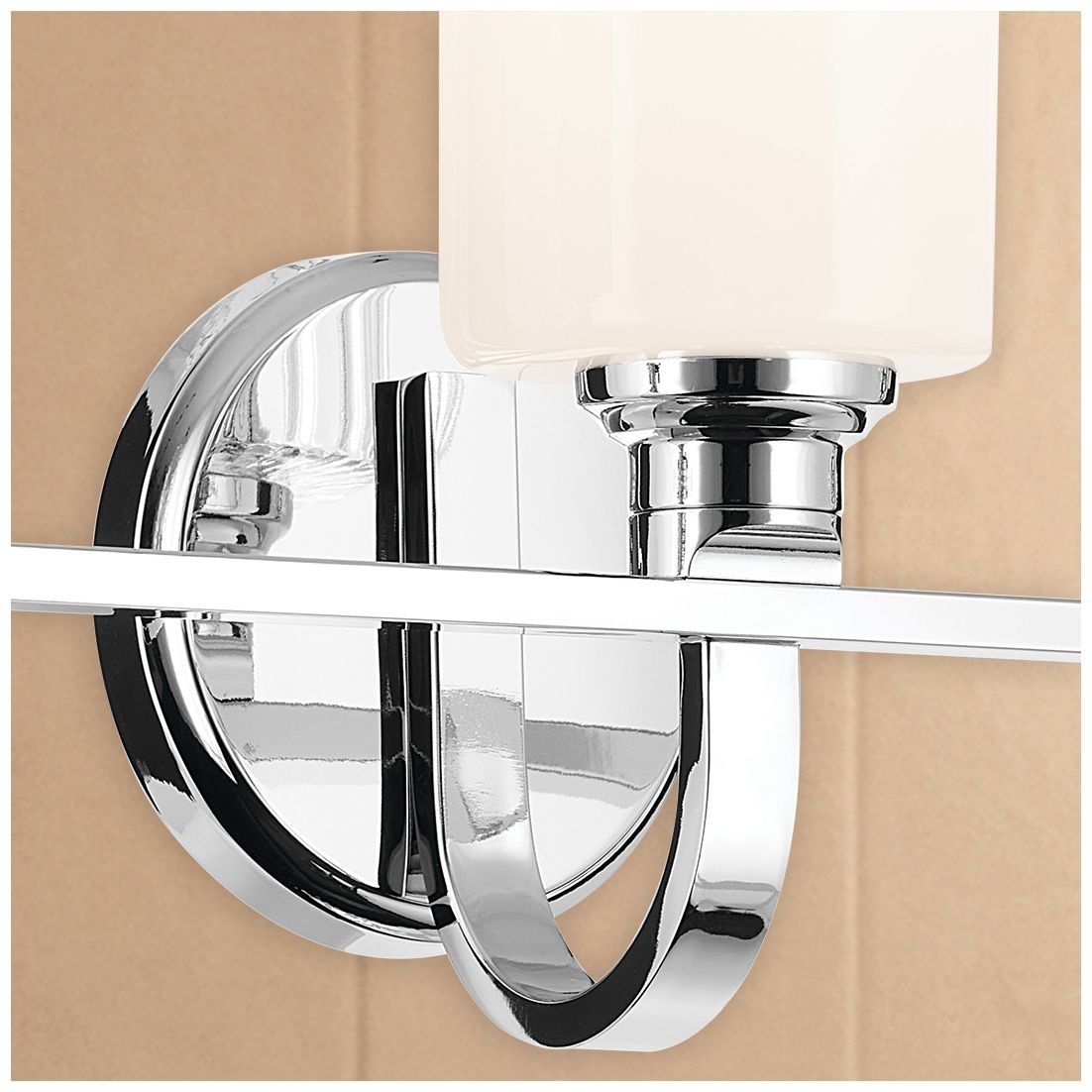 Kichler Gioe Chrome Bath 3Lt with Opal Glass
