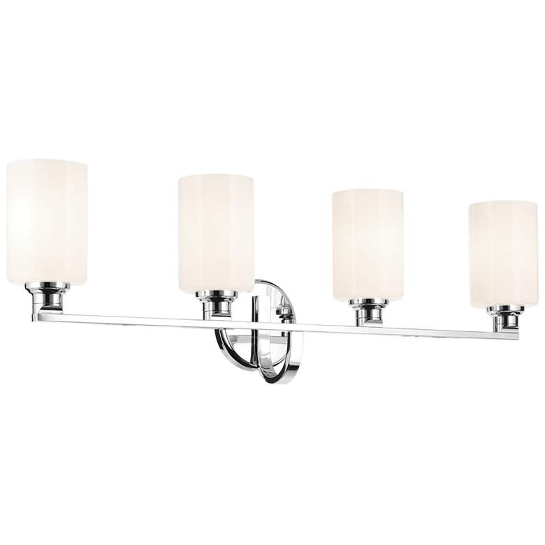 Image 1 Kichler Gioe Chrome Bath 4Lt with Opal Glass