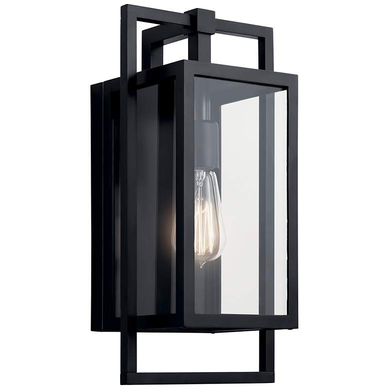 Image 2 Kichler Goson 16" High Black Outdoor Wall Light