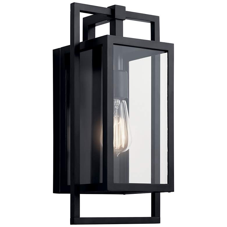 Image 2 Kichler Goson 16 inch High Black Outdoor Wall Light