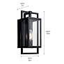 5_Kichler Goson 16" High Black Outdoor Wall Light more views