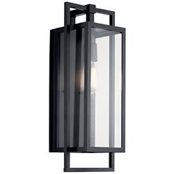 Kichler Goson 20 1/4" High Black Outdoor Wall Light