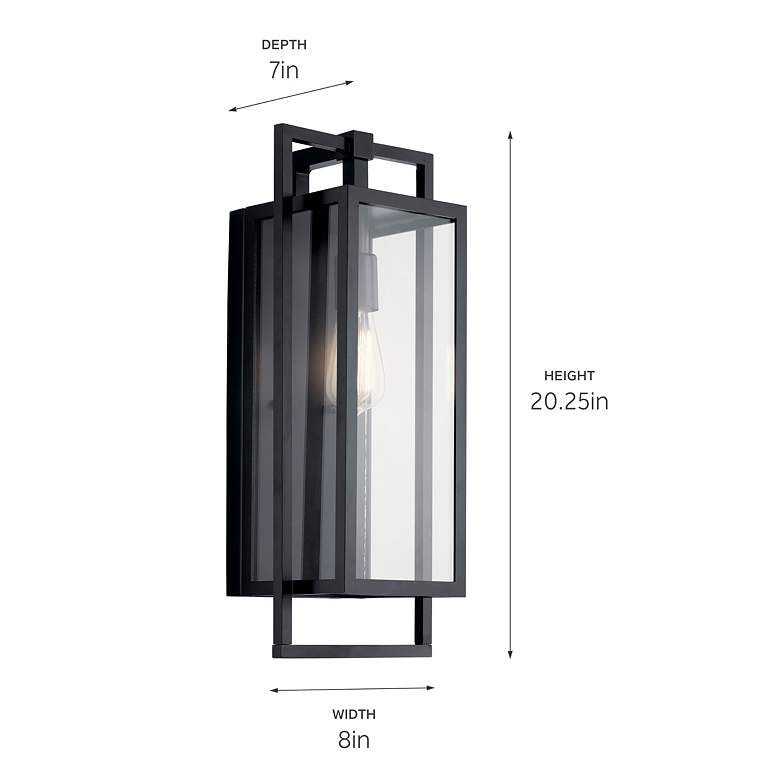 Image 5 Kichler Goson 20 1/4" High Black Outdoor Wall Light more views