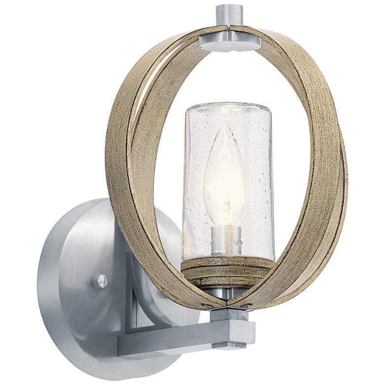 Image 2 Kichler Grand Bank 10 1/4"H Antique Gray Outdoor Wall Light