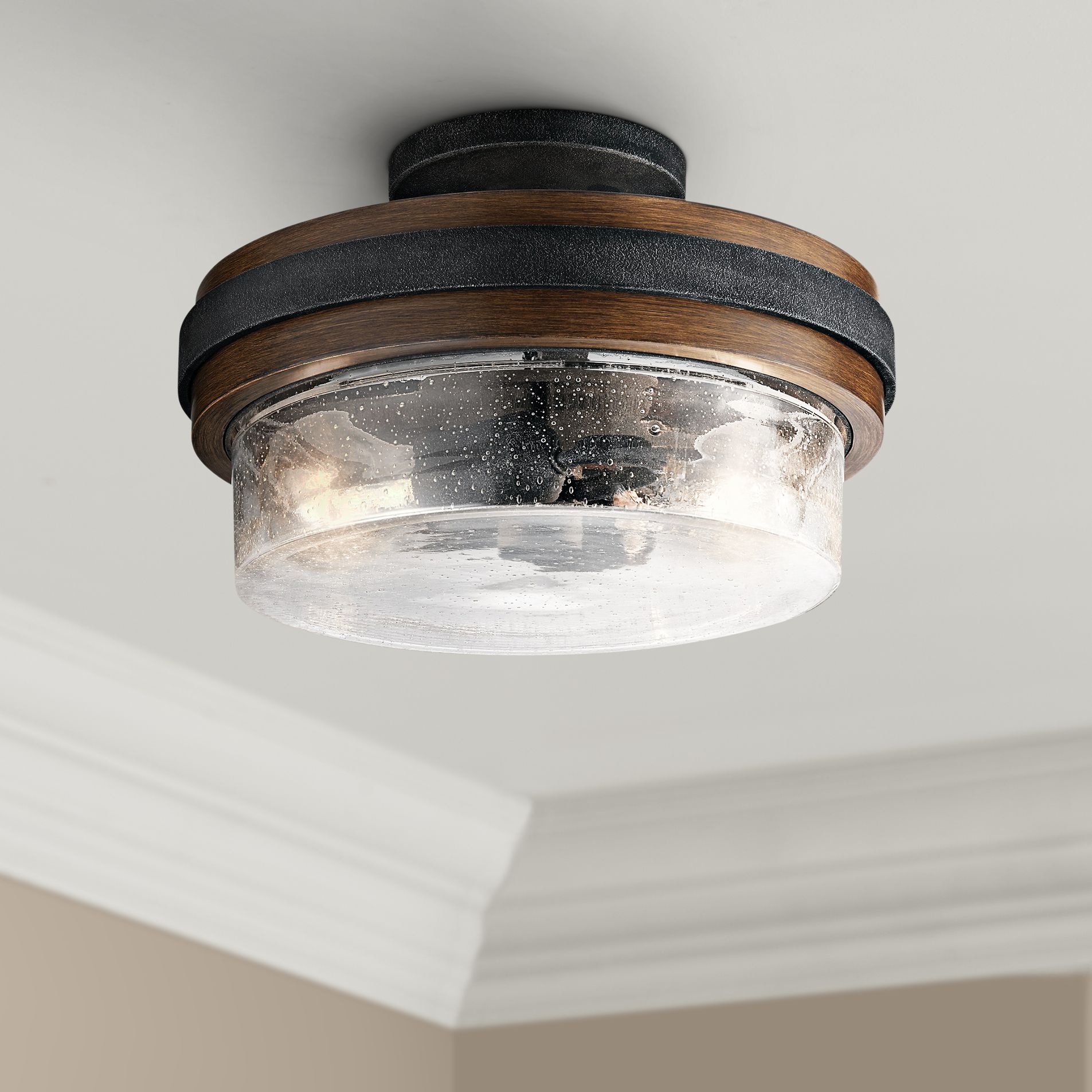 Two light ceiling store fixture