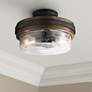 Kichler Grand Bank 12"W Auburn Stained 2-Light Ceiling Light