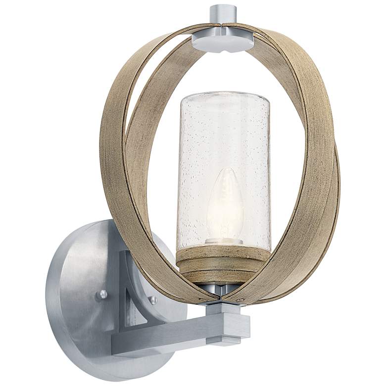 Image 2 Kichler Grand Bank 15 1/4"H Antique Gray Outdoor Wall Light
