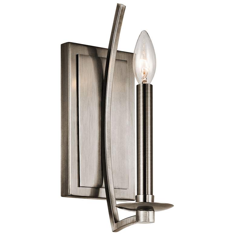 Image 1 Kichler Grayson 12 1/2 inch High Classic Pewter Wall Sconce