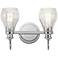 Kichler Greenbrier 10 1/4" High Chrome 2-Light Wall Sconce
