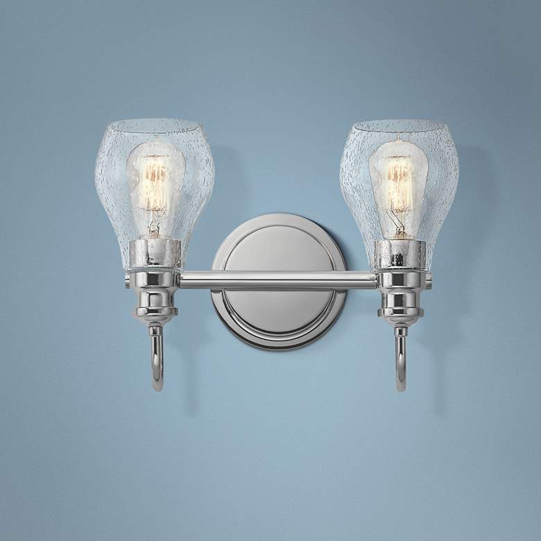 Image 1 Kichler Greenbrier 10 1/4" High Chrome 2-Light Wall Sconce