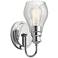 Kichler Greenbrier 10 1/4" High Chrome Wall Sconce