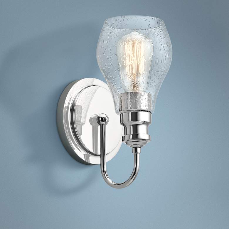 Image 1 Kichler Greenbrier 10 1/4" High Chrome Wall Sconce