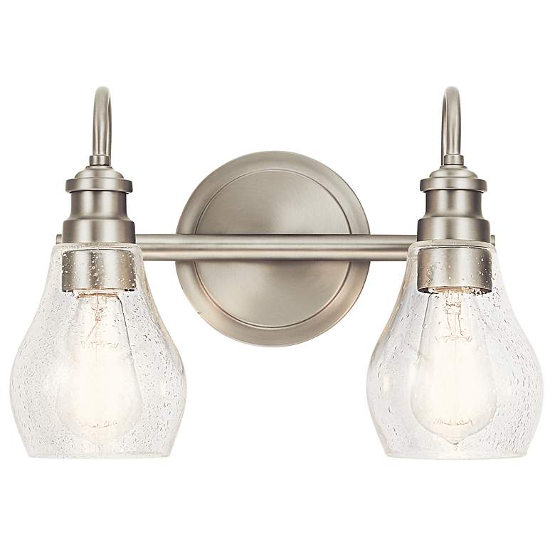 Image 4 Kichler Greenbrier 10 1/4"H Brushed Nickel 2-Light Sconce more views