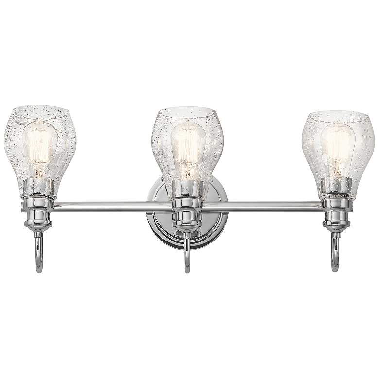 Image 1 Kichler Greenbrier 23 3/4 inch Wide Chrome 3-Light Bath Light