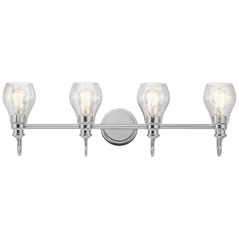 Image 1 Kichler Greenbrier 33 1/4 inch Wide Chrome 4-Light Bath Light