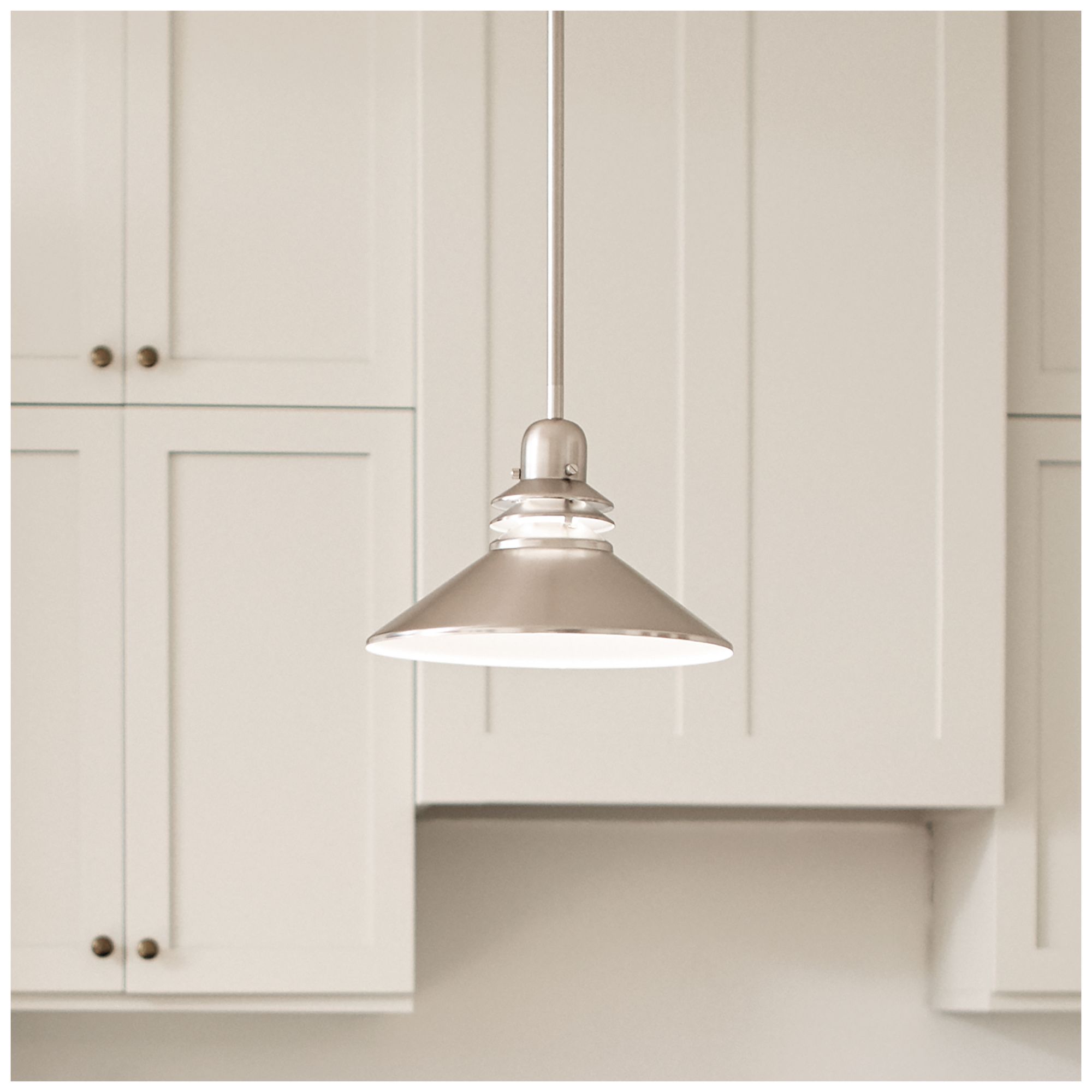 Image 6 Kichler Grenoble 11" Wide Brushed Nickel 1-Light Modern Mini Pendant more views