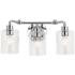 Kichler Gunnison 24" Wide Chrome 3-Light Bath Light