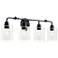 Kichler Gunnison 33 3/4" Wide Black 4-Light Bath Light