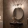 6_Kichler Gunnison 33 3/4" Wide Black 4-Light Bath Light more views