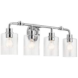 Image2 of Kichler Gunnison 33 3/4" Wide Chrome 4-Light Bath Light more views