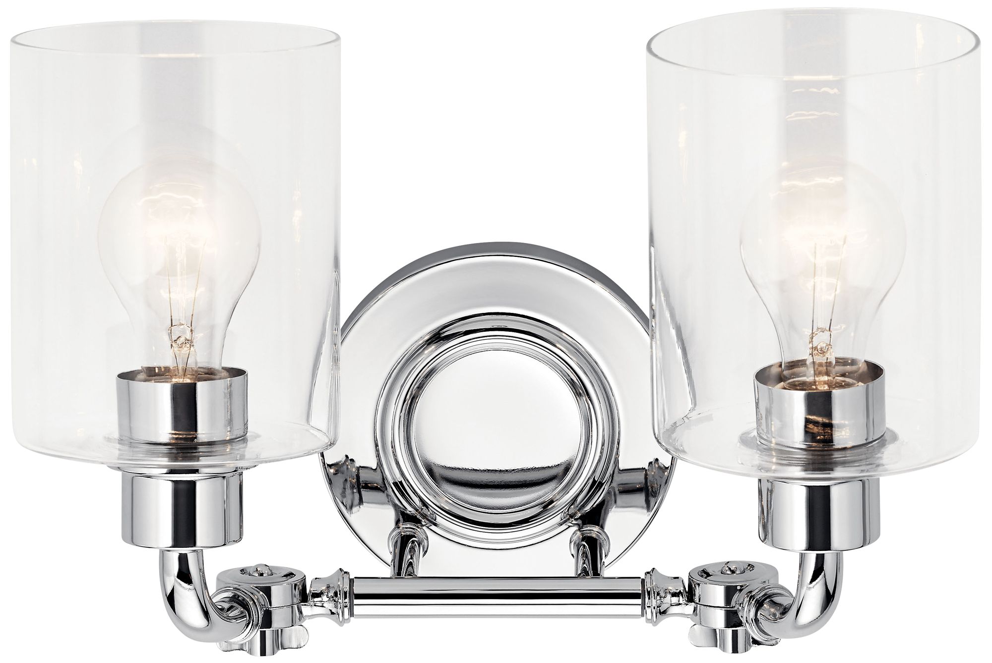 Image 3 Kichler Gunnison 9 3/4" High Chrome 2-Light Wall Sconce more views