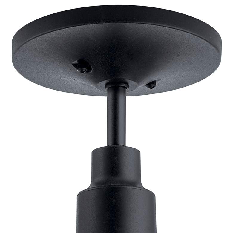 Image 5 Kichler Hampshire 13 1/4 inch High Climates Black Outdoor Ceiling Light more views