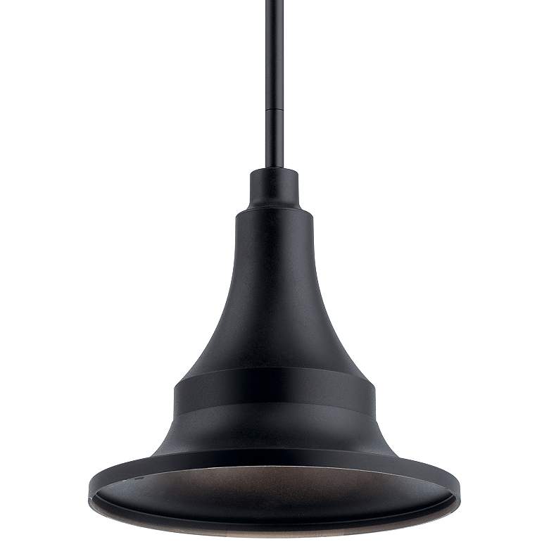 Image 5 Kichler Hampshire 13 1/4" High Climates Black Outdoor Ceiling Light more views