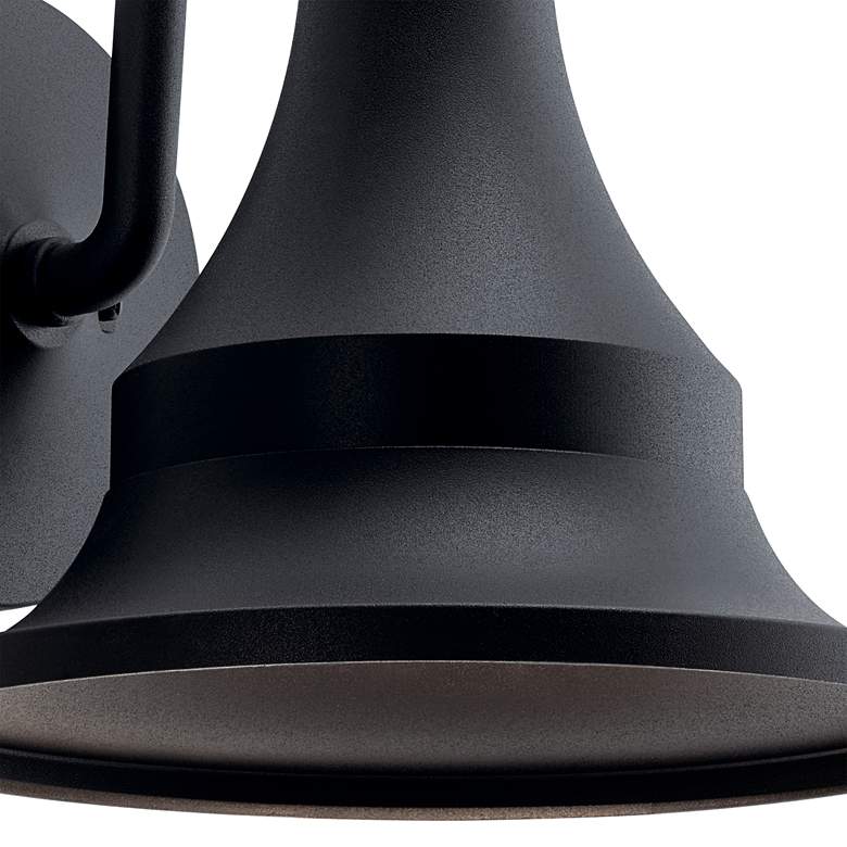 Kichler Hampshire 15 1/4&quot; High Black Outdoor Wall Light more views