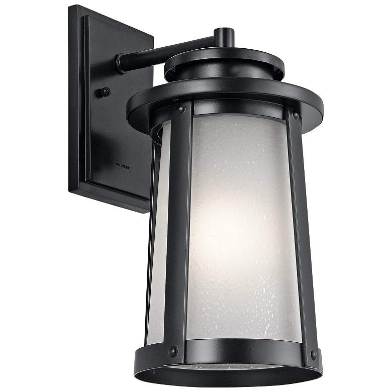 Image 1 Kichler Harbor Bay 15 3/4" High Black Outdoor Wall Light