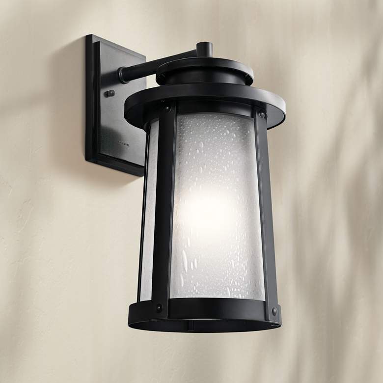 Image 1 Kichler Harbor Bay 18 1/2 inch High Black Outdoor Wall Light